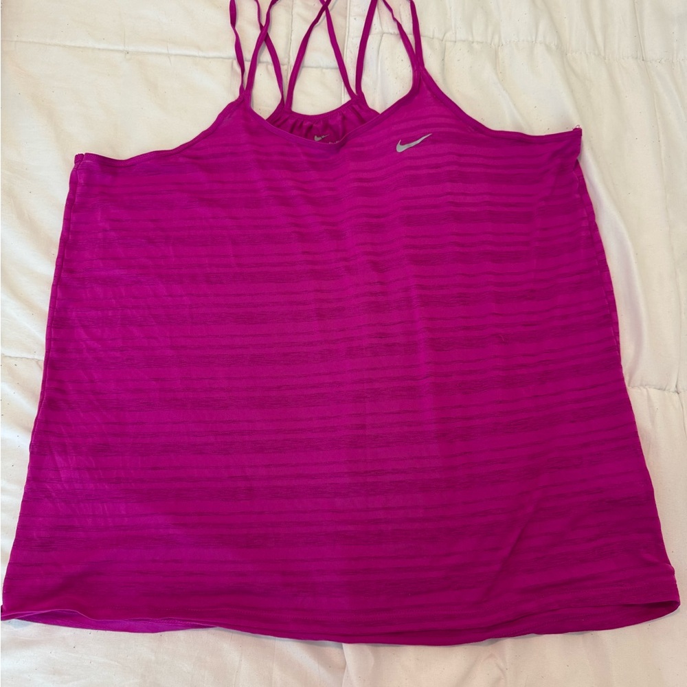 Nike Women's Fuchsia Strappy Tank Top